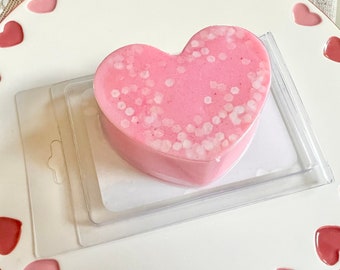 Watermelon Candy Scented Heart Shaped Wax Melt Clam Shell Pack