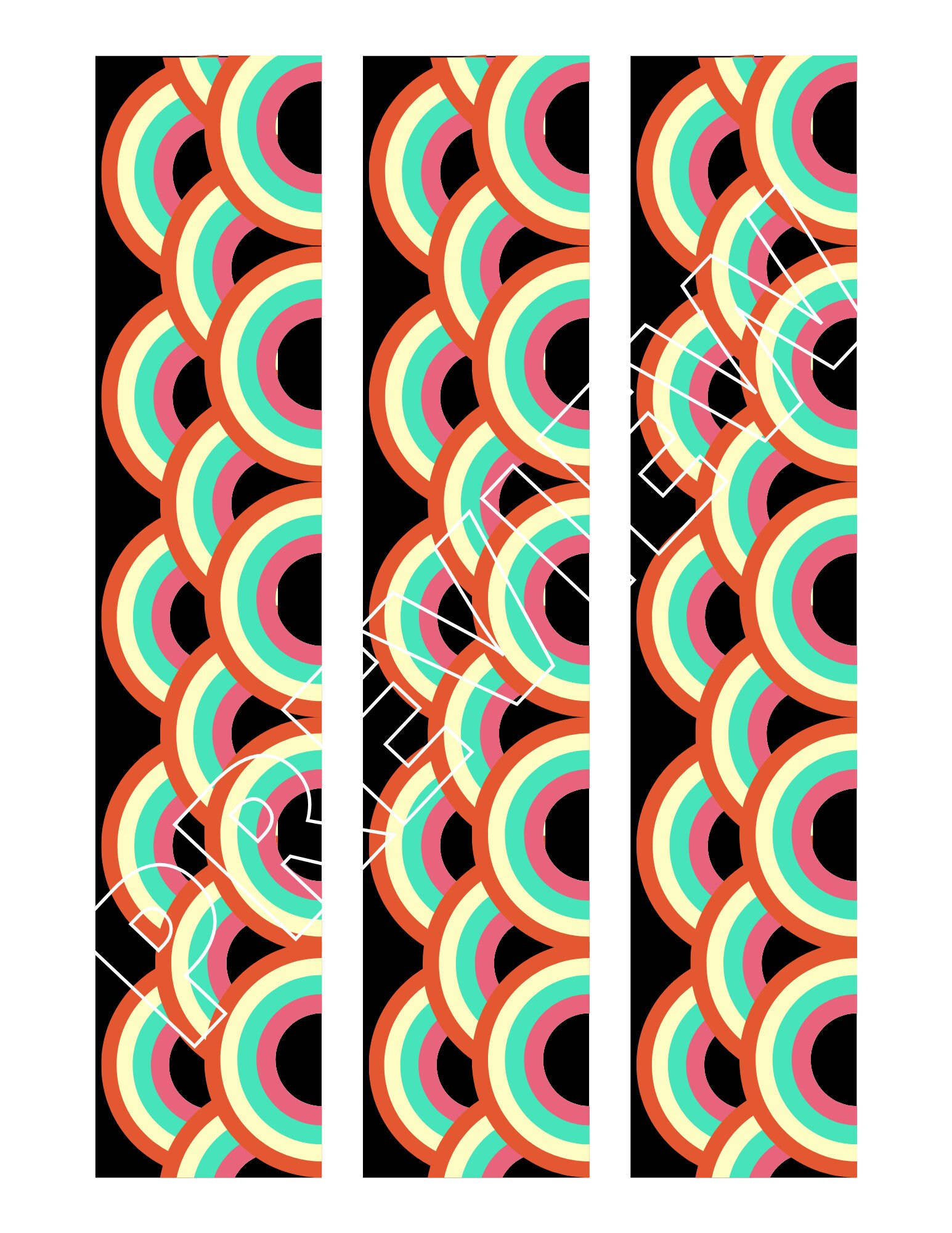 Retro Bulletin Board Border Printable Easy Classroom Etsy