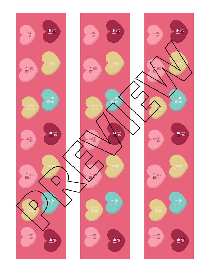 Valentine's Day Bulletin Board Border, Printable, Easy Classroom ...