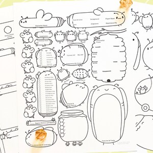 D&D 5e character sheet but everything is bees.