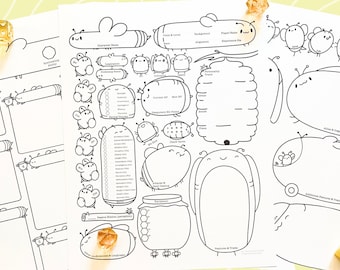 D&D 5e character sheet but everything is bees.