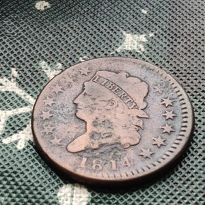1814 classic head large cent.  Rare hard to find with this this detail.  #D3237