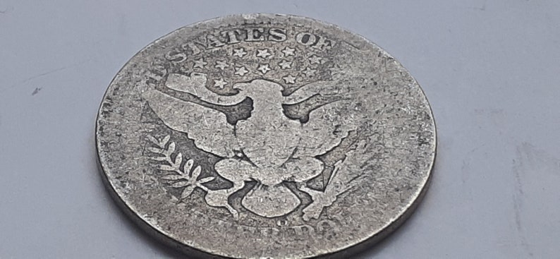 1896 O Barber head quarter semi-key date #J2262 90/% Silver US coin.