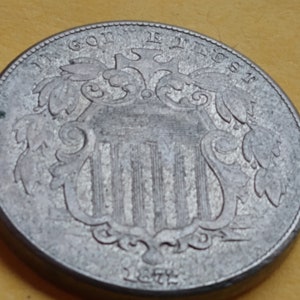 AU 1872 Shield Nickel, high book at higher grades #D3019