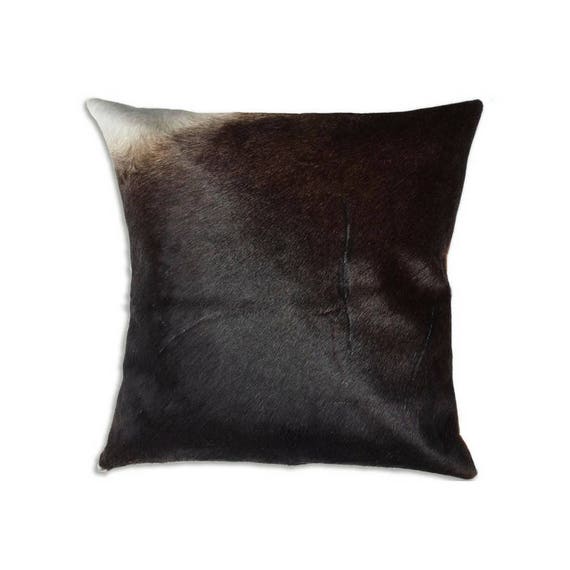 Cowhide pillow for home decor. Authentic cow hide pillow
