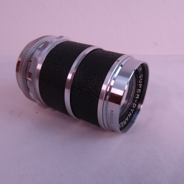 Voigtlander lens, Super dynarex 135mm/4 , to fit Bessamatic or Ultramatic 35mm SLR cameras,. ca. 1964-70, EXC++