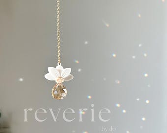 Car Charm, Rearview Mirror Charm, Floral Car Charm, Floral Suncatcher