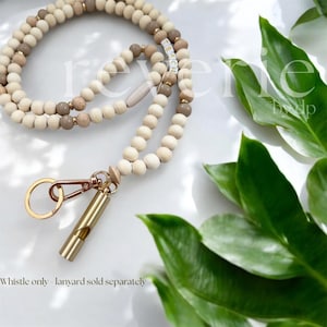 Add On - Whistle - Teacher Whistle - Brass Whistle - Lanyard Accessories, Teacher Lanyard - Teacher Accessories - Teacher Gift