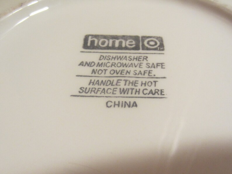 Set of 2 Home Target Ceramic Stoneware 8.5 SaladBread Plate Olive Branches Thick and Heavy