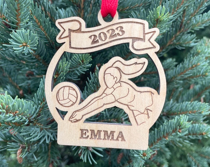 Volleyball Girl 2024 Christmas Ornament | Volleyball Player Christmas Ornament | Personalized Ornament  | 2024 Christmas