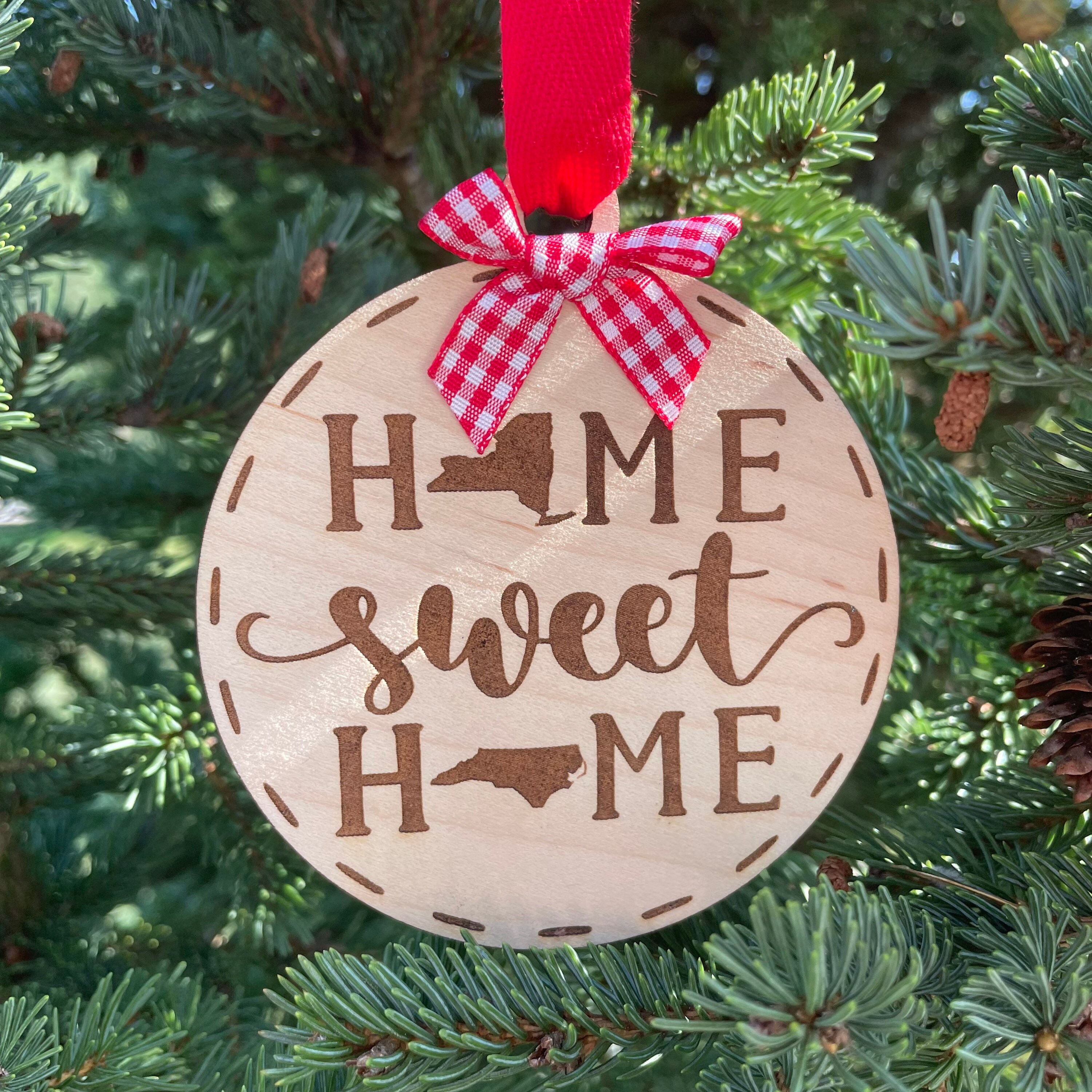 Montana Wood Christmas Ornaments