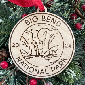 Big Bend National Park Ornament | US Park Ornament | Christmas 2025 | Adventure Travel Ornament | National Park Souvenir