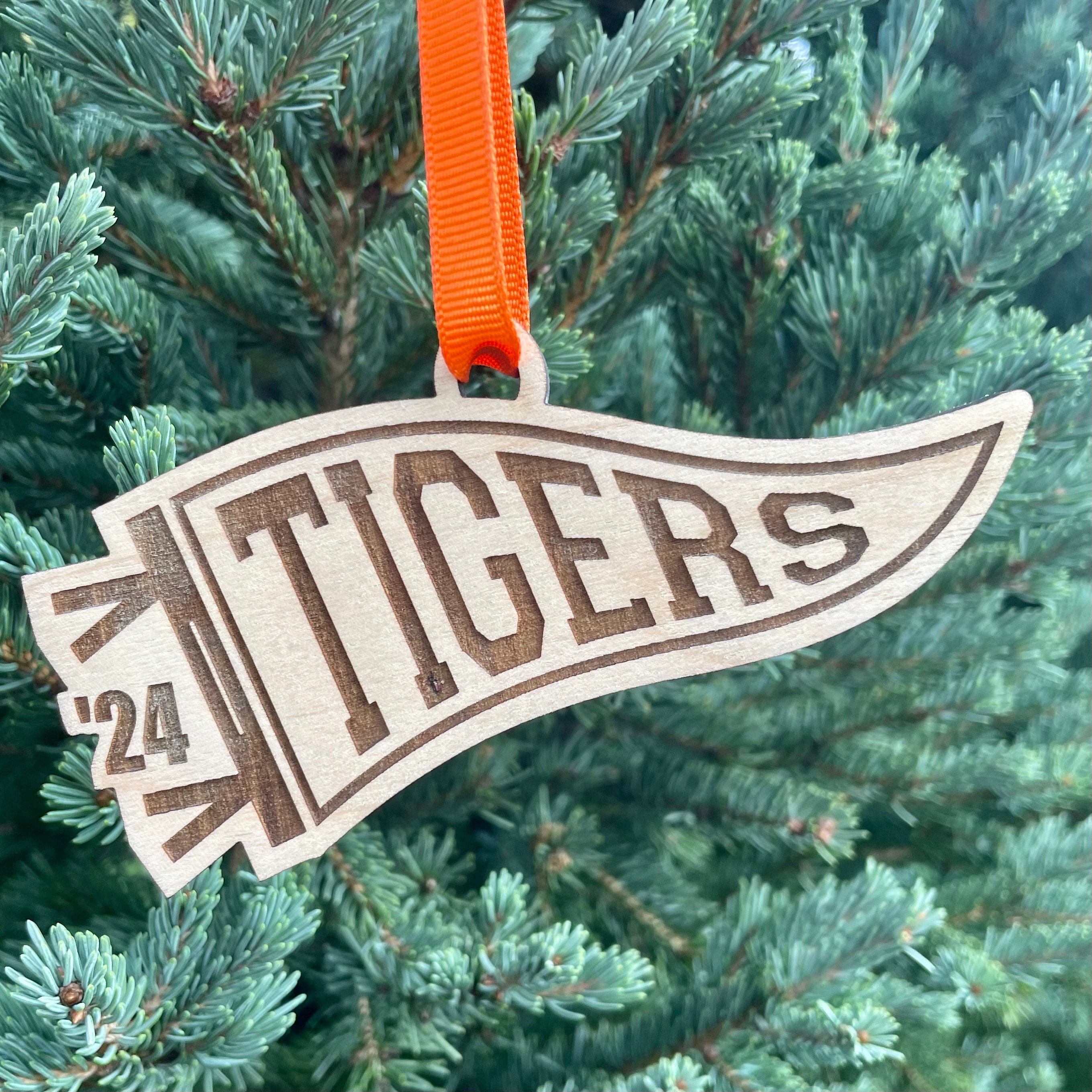 2026 Tigers Pennant School Ornament | School Mascot Ornament