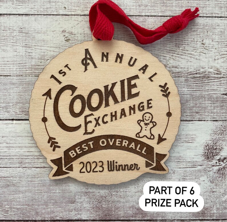 Cookie Exchange Party Favor 2024 Cookie Swap Party Favor Annual Cookie Exchange Ornament Prize Cookie Exchange Favor image 7