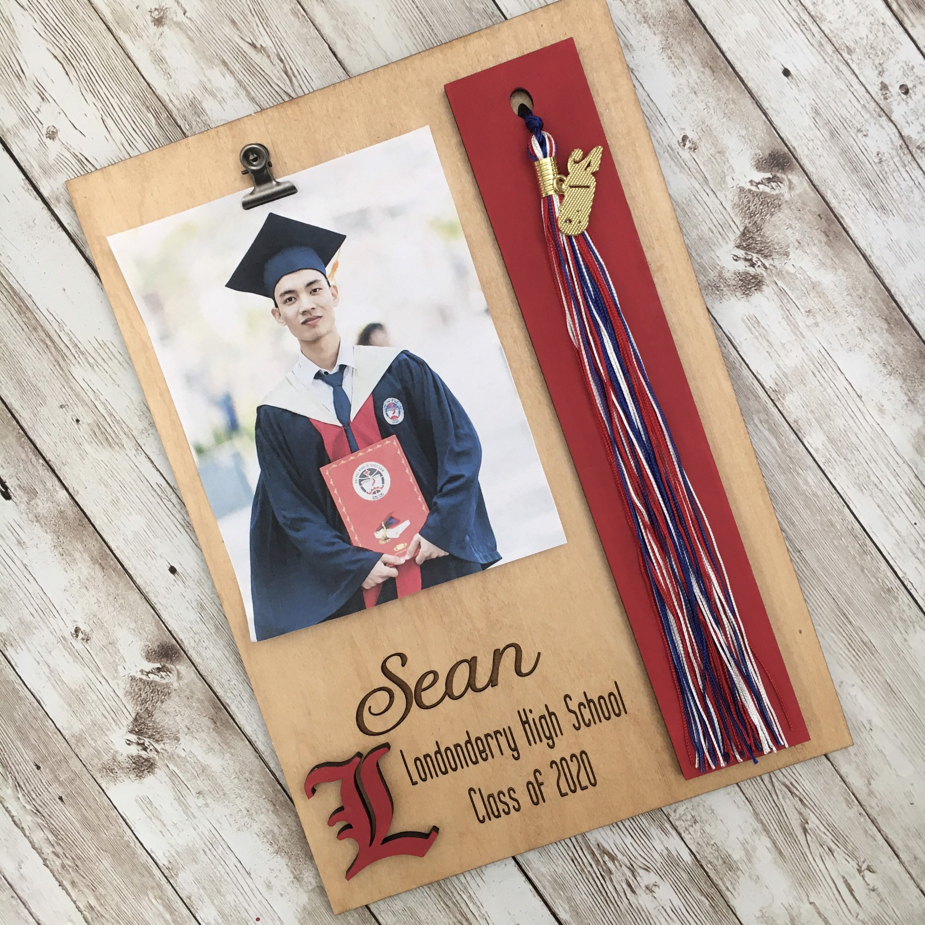Custom Graduation Tassel Photo Plaque Tassel Holder Etsy