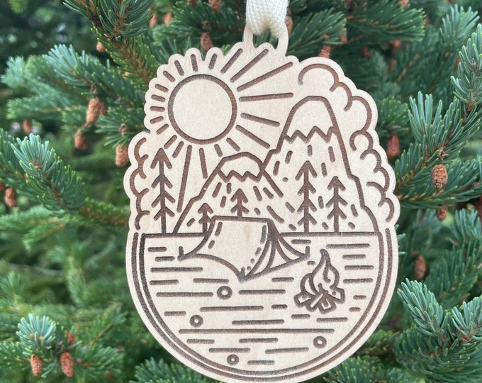 Camping Memories Christmas Ornament | Vacation Memory Gift | Family Camping Trip | 2025 Christmas Ornament