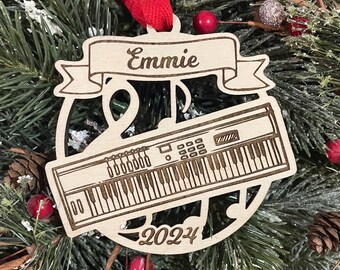 Keyboard 2025 Christmas Ornament | Personalized Keyboard Instrument Ornament  | 2025 Christmas