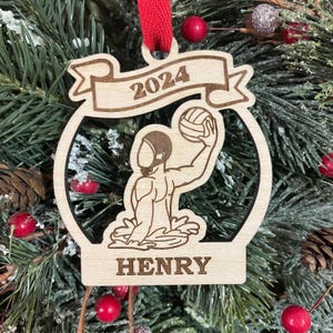 Water Polo 2025 Ornament | Water Polo Player Christmas Ornament | Personalized Ornament  | 2025 Christmas