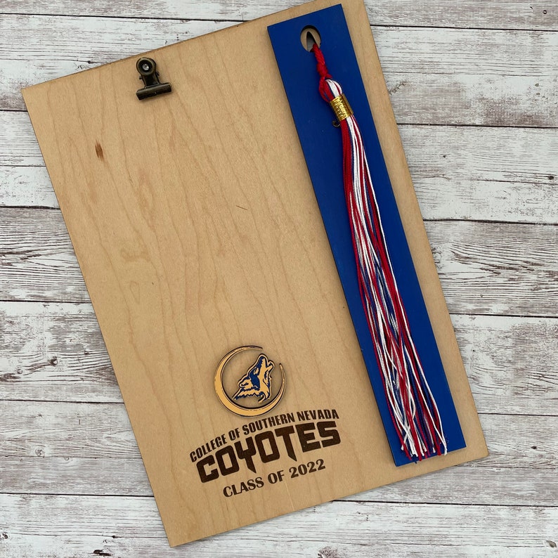 Custom Graduation Tassel Photo Plaque Tassel Holder Etsy