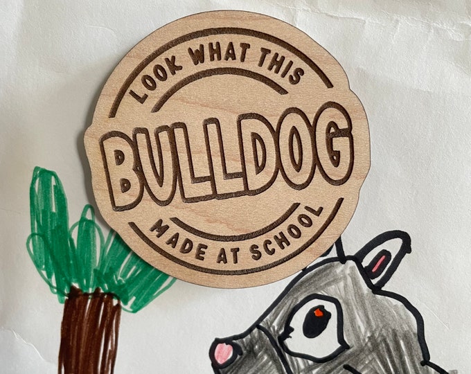 Look what this _______ made at school Artwork Magnet | School Mascot Magnet | Student Artwork Fridge Magnet | All mascots welcome!