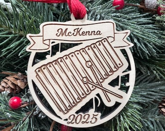 Xylophone 2026 Christmas Ornament | Personalized Xylophone