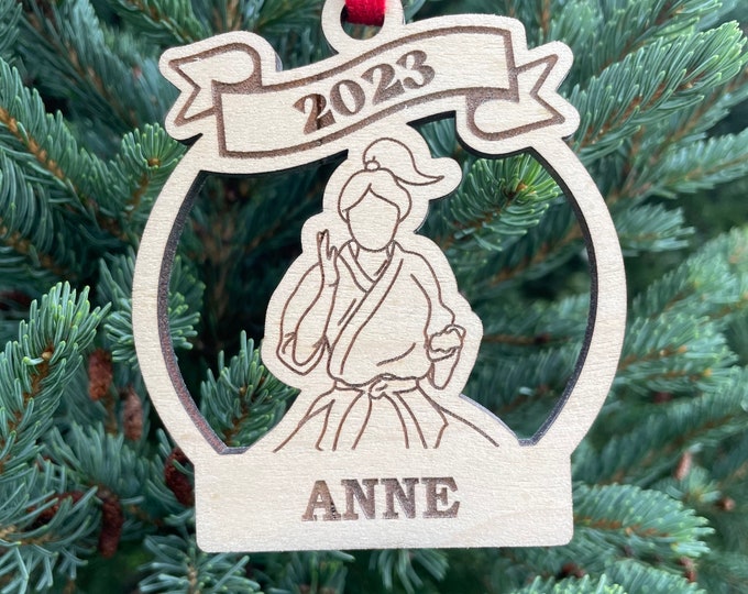 Karate 2024 Christmas Ornaments | Karate Christmas Ornament | Personalized Karate Ornament  | 2024 Christmas