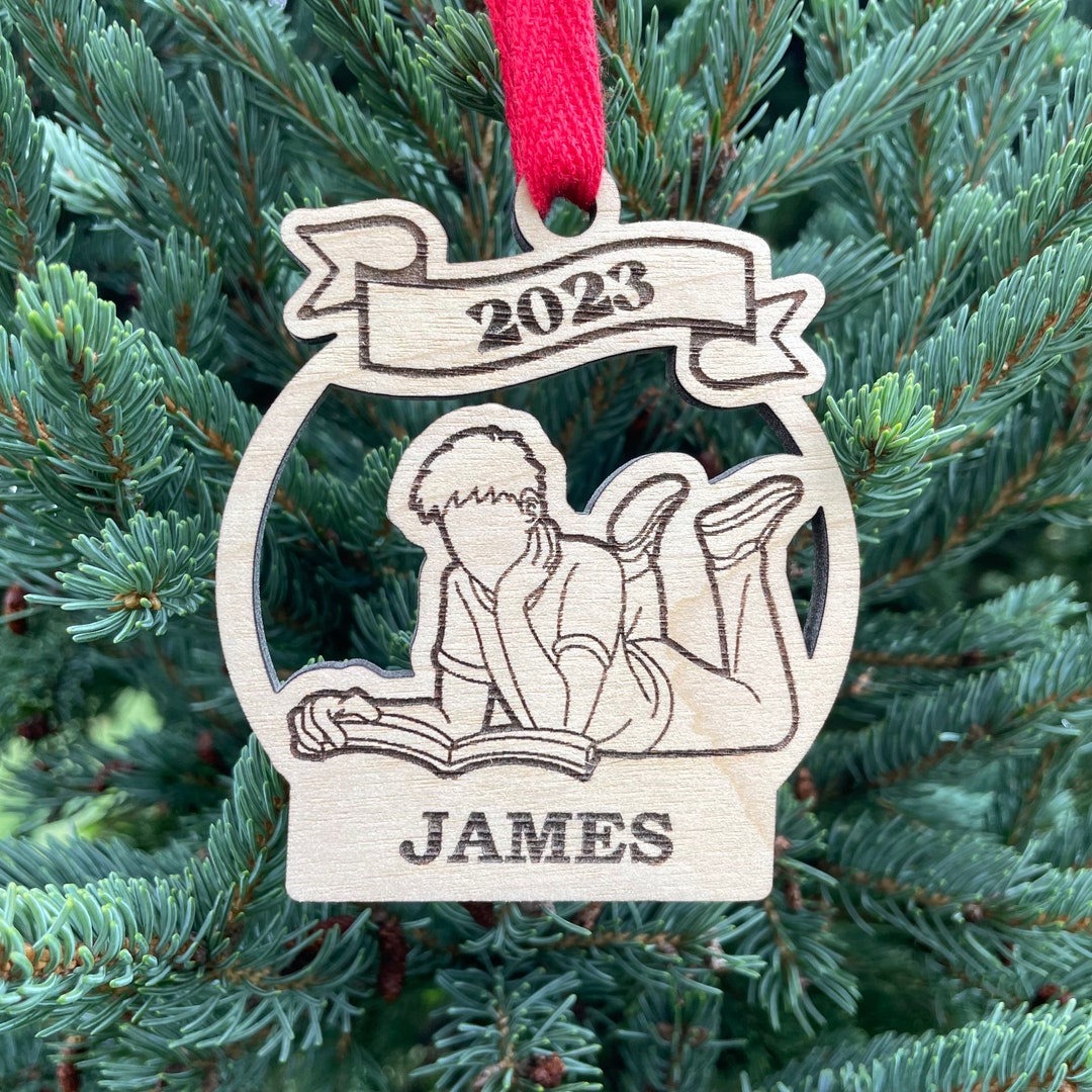 Reader 2023 Christmas Ornament Personalized Reading Ornament Etsy