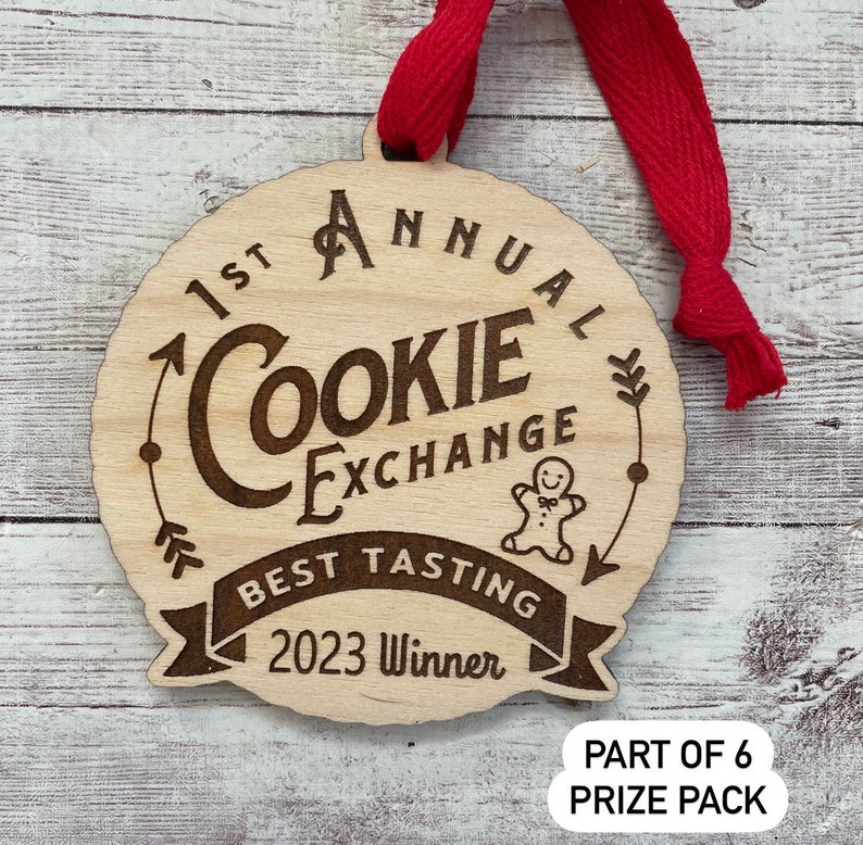 Cookie Exchange Party Favor 2024 Cookie Swap Party Favor Annual Cookie Exchange Ornament Prize Cookie Exchange Favor image 8