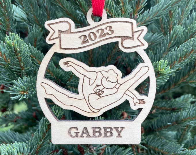 Gymnastics 2024 Christmas Ornament | Gymnast Christmas Ornament | Personalized Gymnastics Ornament  | 2024 Christmas