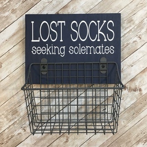 Lost Socks Seeking Solemates Basket Color Pop Series Laundry Room Decor & Organization Multi Color Options image 5