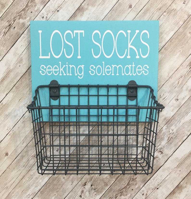 Lost Socks Seeking Solemates Basket Color Pop Series Laundry Room Decor & Organization Multi Color Options image 2