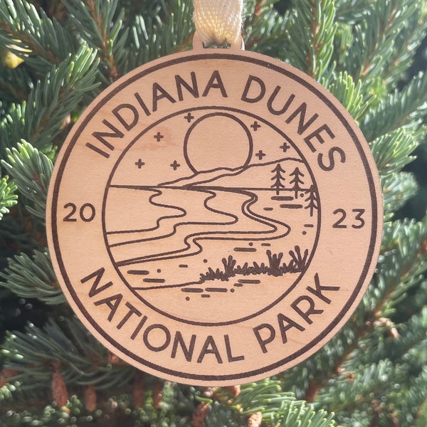 Indiana Dunes Ornament Etsy