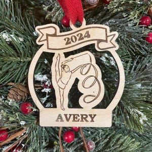 Gymnastics 2025 Christmas Ornament | Gymnast Christmas Ornament | Personalized Gymnastics Ornament  | 2025 Christmas