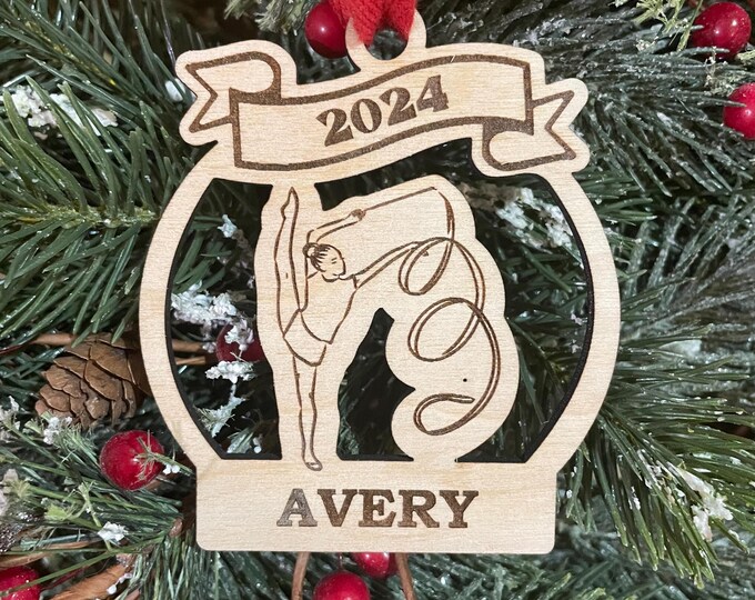 Gymnastics 2025 Christmas Ornament | Gymnast Christmas Ornament | Personalized Gymnastics Ornament  | 2025 Christmas