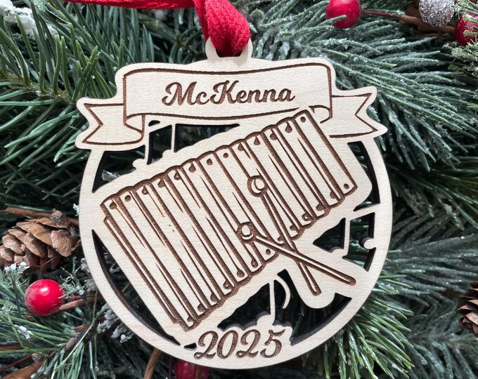 Xylophone 2025 Christmas Ornament | Personalized Xylophone Ornament  | 2025 Christmas