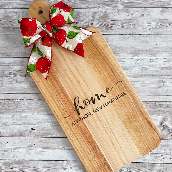 Town Cutting Board Etsy