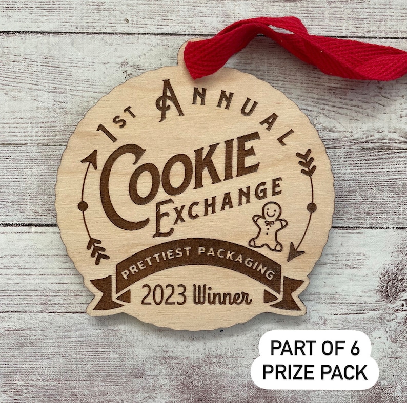 Cookie Exchange Party Favor 2024 Cookie Swap Party Favor Annual Cookie Exchange Ornament Prize Cookie Exchange Favor image 6