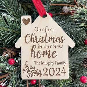 2025 Our First Christmas in our new Home Tree Ornament | Christmas New House | 2025 New Home Gift | Realtor Marking Gift