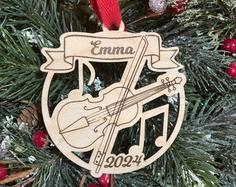 Violin 2026 Christmas Ornament | Personalized Violinist Ornament  | 2025 Christmas