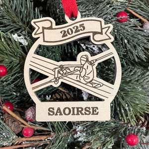 Crew Rowing 2026 Christmas Ornament | Personalized Crew Rower Ornament | Rowing  Team Ornament | 2025 Christmas