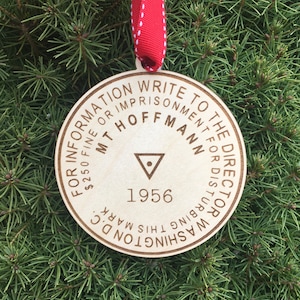 Mt. Hoffmann Bench Mark Ornament | Yosemite Hiker Ornament | Mountain Benchmark | Hiker Gift | Hiking Gift Idea | Custom Requests Welcome