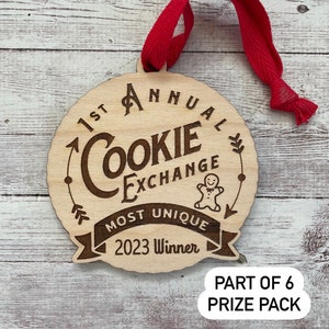 Cookie Exchange Party Favor 2024 Cookie Swap Party Favor Annual Cookie Exchange Ornament Prize Cookie Exchange Favor image 9