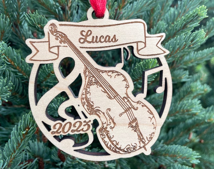 Cello 2024 Christmas Ornament | Personalized Cellist Ornament  | 2024 Christmas