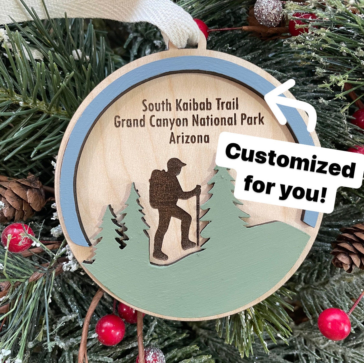 Champney Falls Hiking Trail Ornament | Maine Adventure Travel