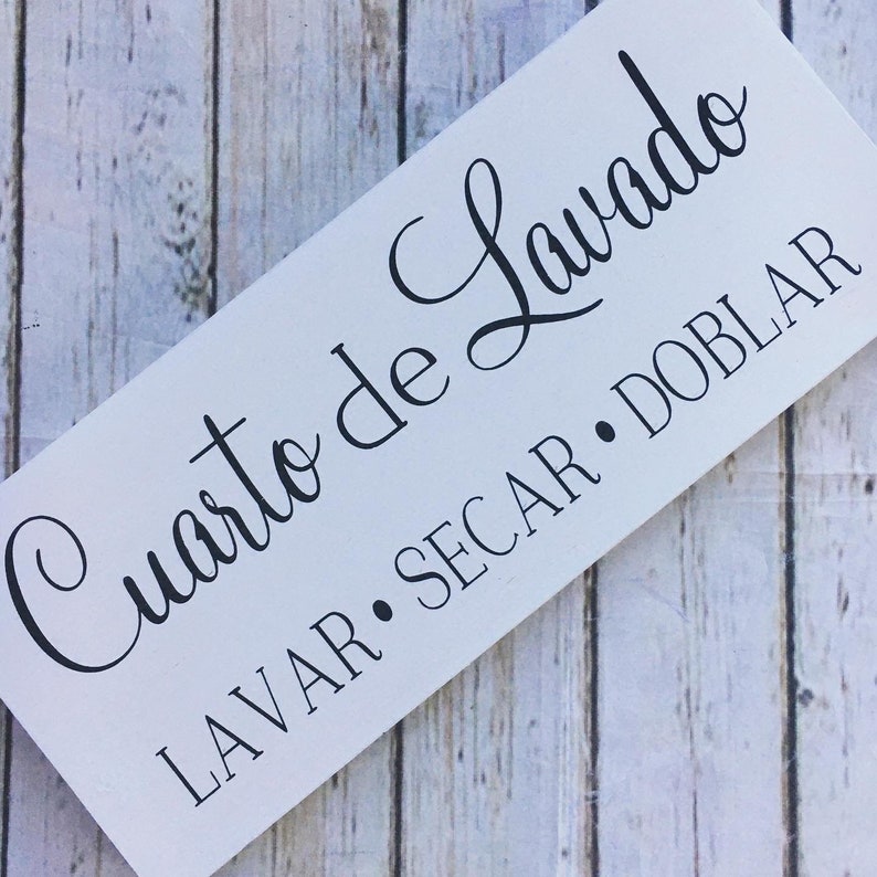 Spanish Laundry Room Sign Trio Lost Socks Basket AND Etsy