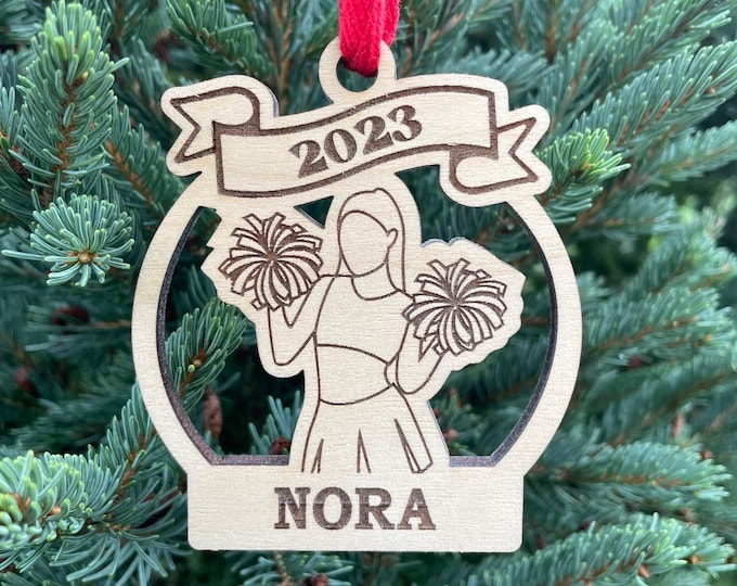 Cheerleading 2024 | Cheerleader 2024 Christmas Ornament | Personalized Cheer Ornament  | 2024 Christmas