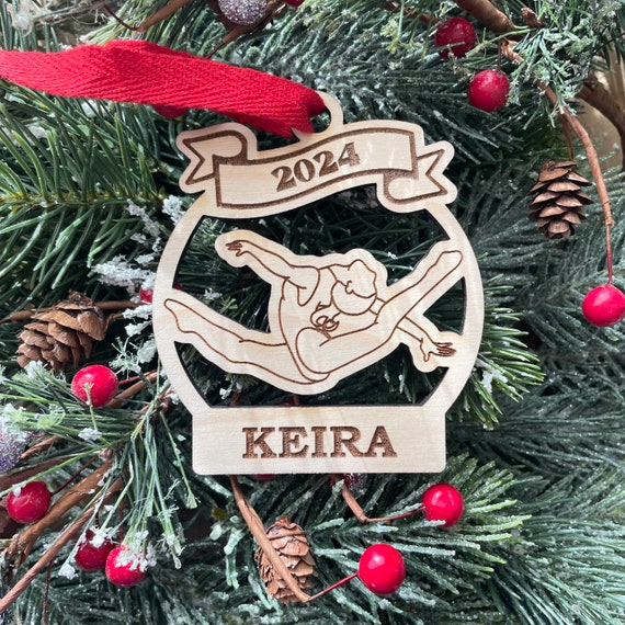 ❤️美品・レア❤️（ペーパーウエイトにも）ラリックのクリスマスオーナメント Personalized Dancer Christmas Ornament: Engraved Wood, 2026 - Etsy