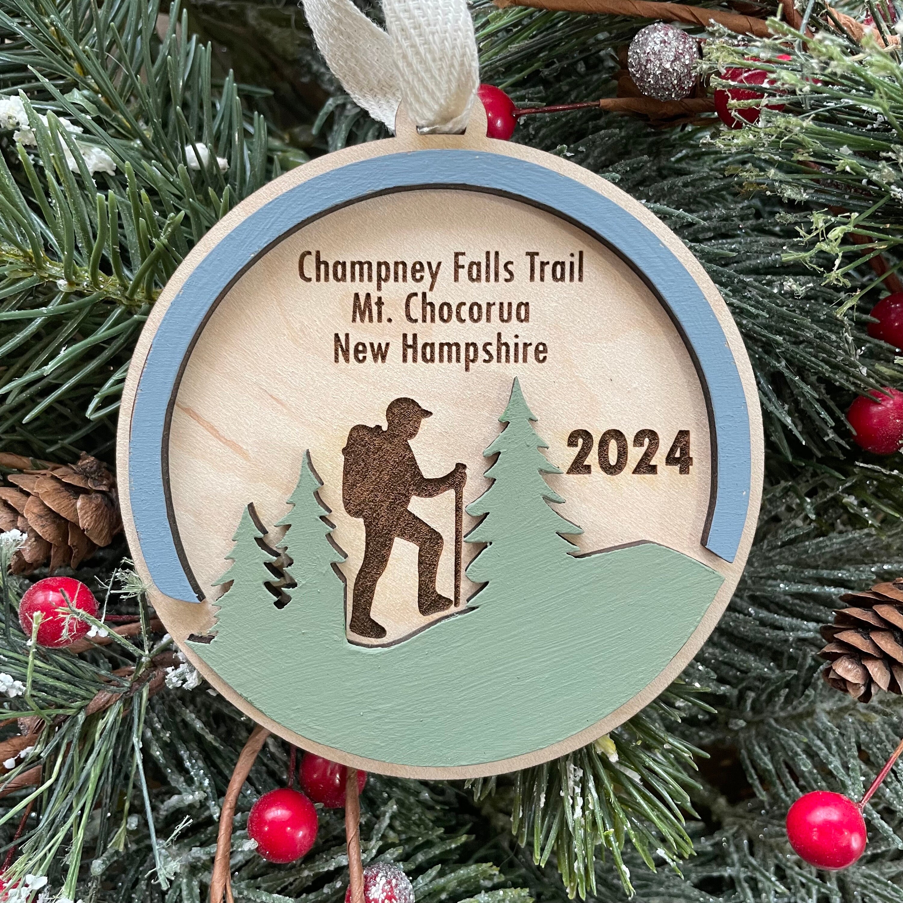 Champney Falls Hiking Trail Ornament | Maine Adventure Travel