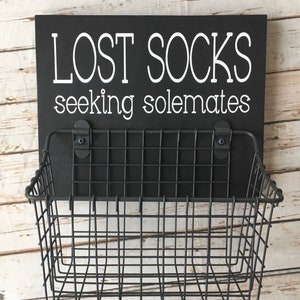Lost Socks Seeking Solemates Basket Color Pop Series Laundry Room Decor & Organization Multi Color Options image 2