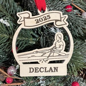 Crew Rowing 2026 Christmas Ornament | Personalized Crew Rower Ornament | Rowing  Team Ornament | 2025 Christmas